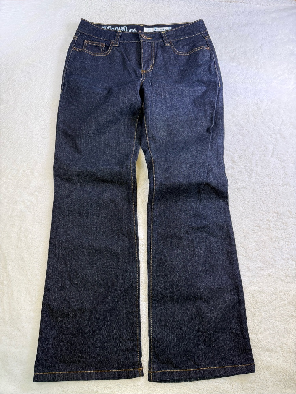 DKNY Soho Jeans Women’s 10S Dark Wash Bootcut Stretch Denim Mid Rise